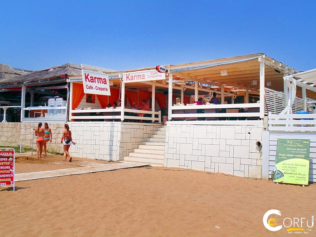 Karma Kitchen Bar Marathias Beach logo